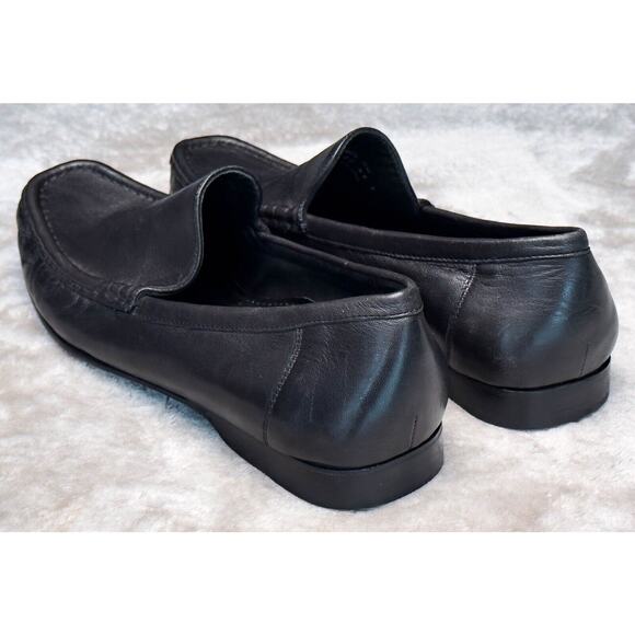 Cole Haan Black Leather Moccasin Slip On Loafers Mens Size 10 - Picture 12 of 15